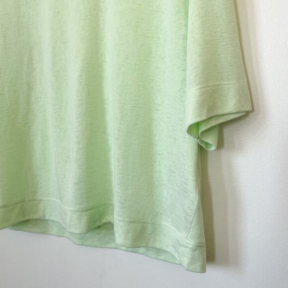 Athleta Breezy Serene Tee Womens XL Green Boxy Modal Athleisure Athletic - Picture 6 of 14